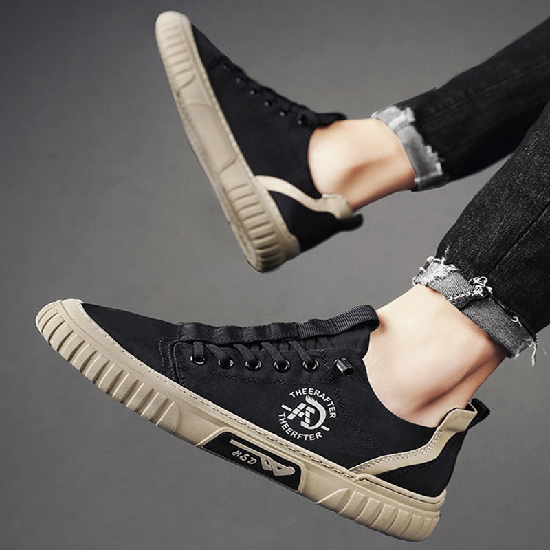 Men's casual breathable canvas trainers - Lior