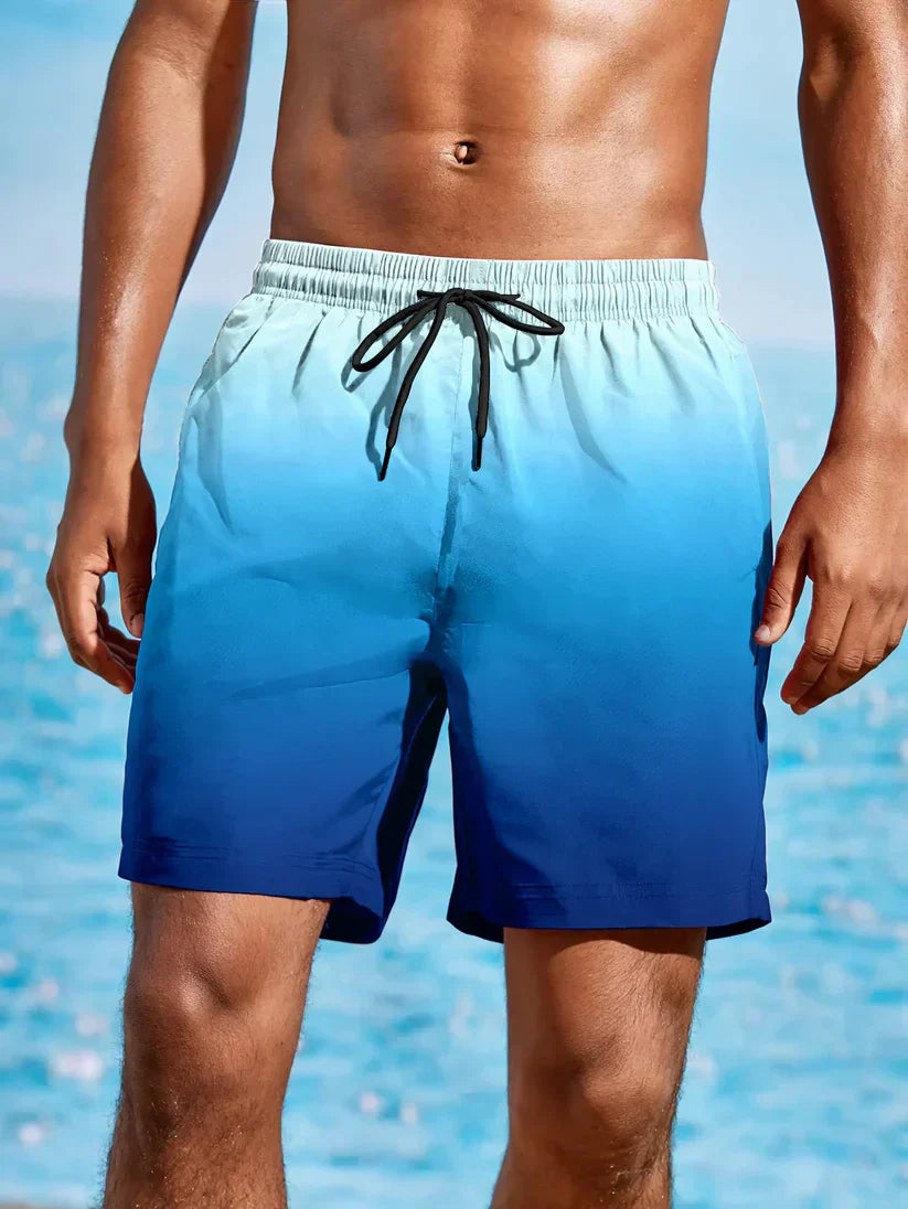 Leo - Beach shorts with colour gradient