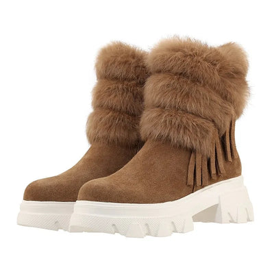 Alada - Thick winter boots with half calf