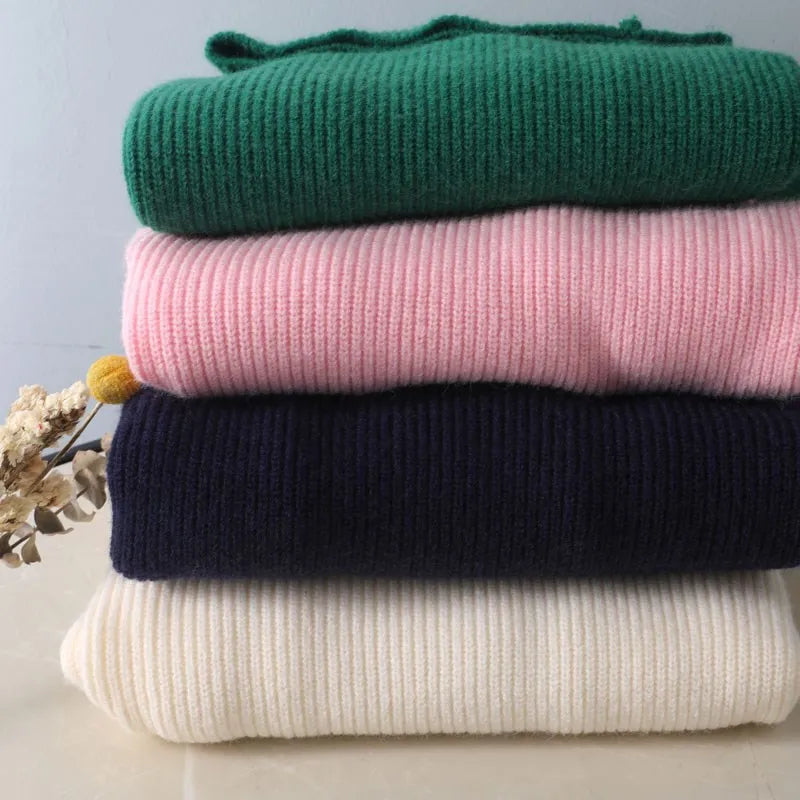 Aubrey - Single-coloured turtleneck jumper for women