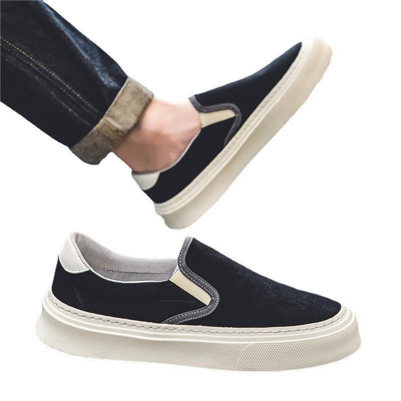 Men's breathable canvas slip-on trainers - Adrix