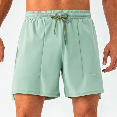 Modern men's nylon shorts in various colours