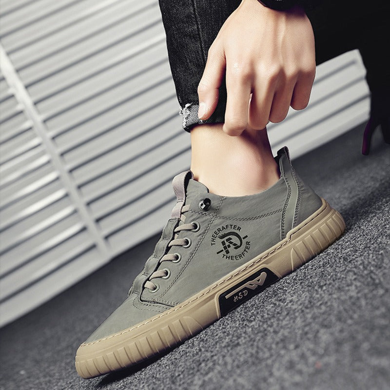 Men's casual breathable canvas trainers - Lior