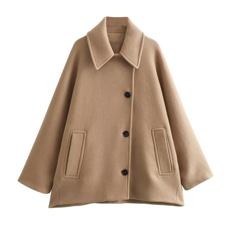 Scarlett - Vintage coat with fashionable collar