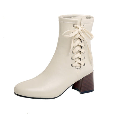 Vintage lace-up ankle boots - Nova