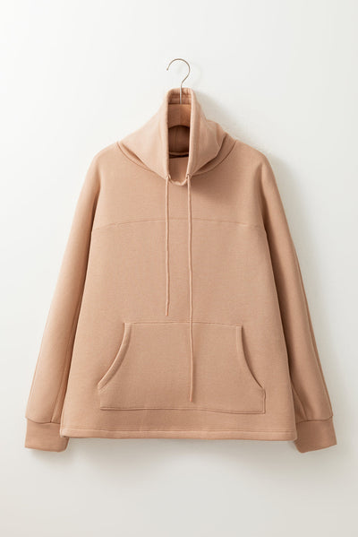 Aubrey - Turtleneck sweatshirt with drawstring and sleeves