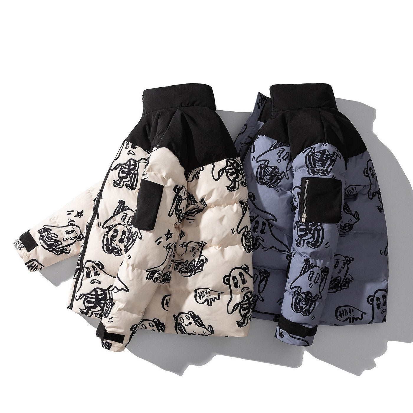 Printed quilted jacket - Mauro