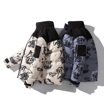 Printed quilted jacket - Mauro