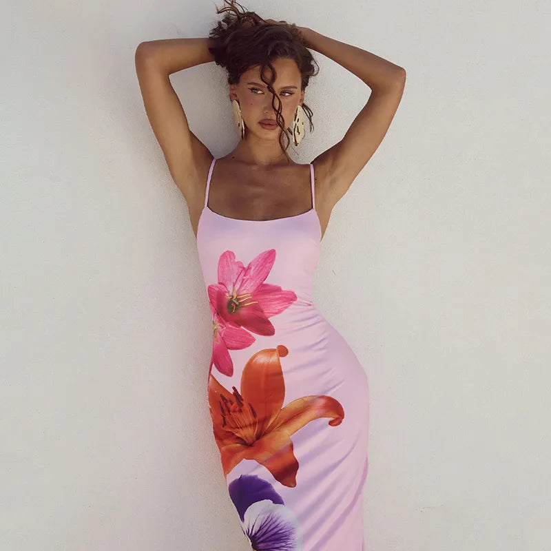 Grace - Floral Strap Dress for Women