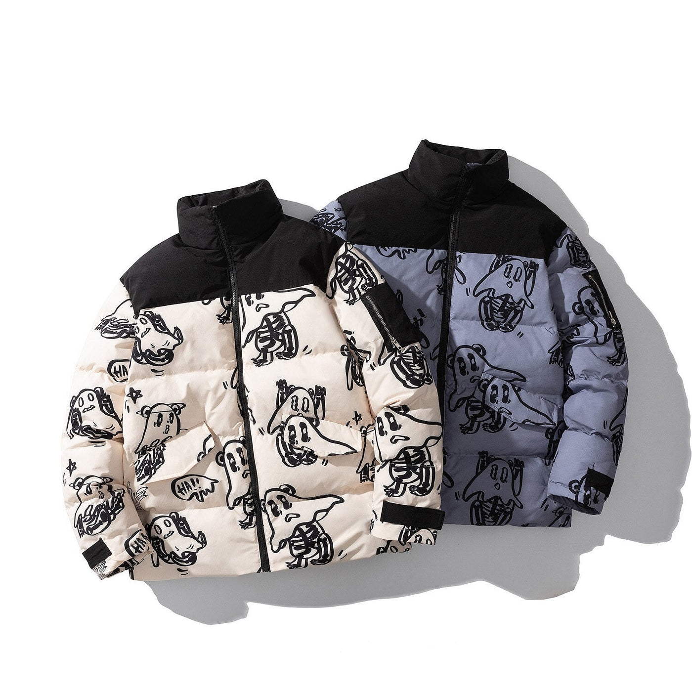 Printed quilted jacket - Mauro