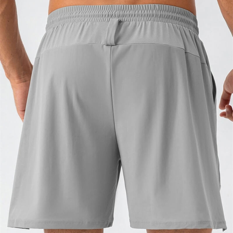 Modern men's nylon shorts in various colours