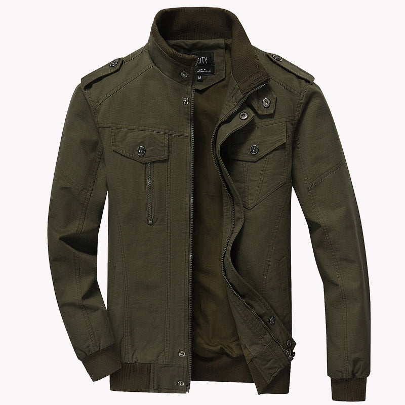 Men's jacket cotton military casual - Arvid