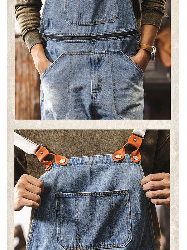 Men's Classic Workwear Denim Overalls