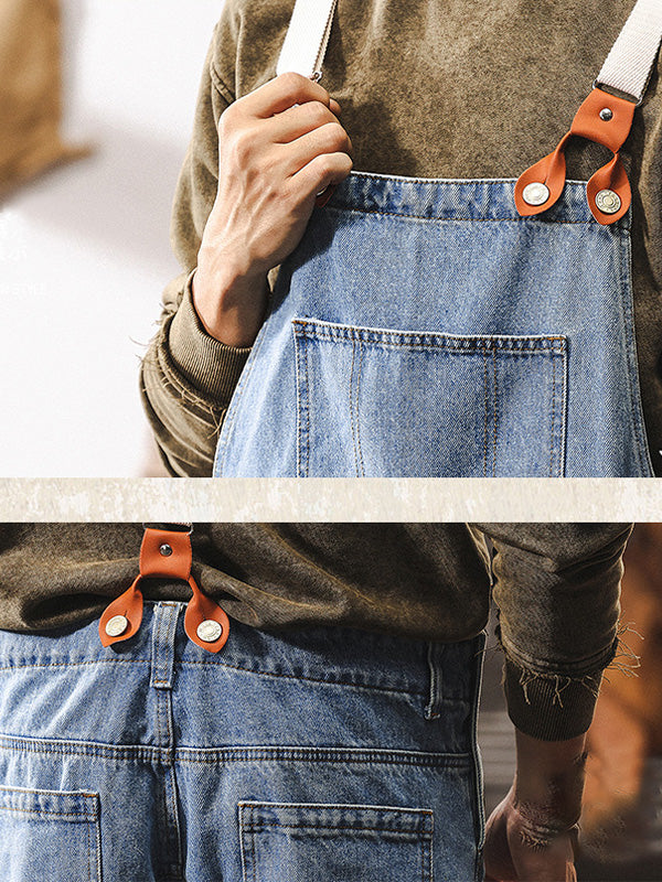 Men's Classic Workwear Denim Overalls