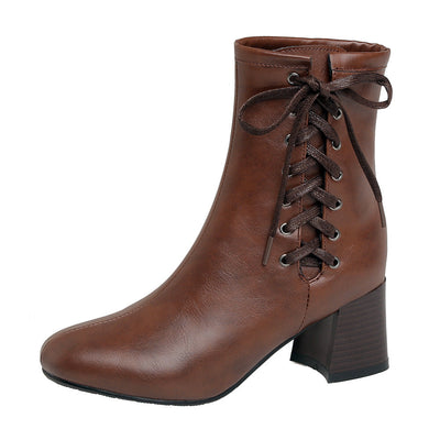 Vintage lace-up ankle boots - Nova