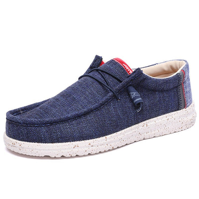 Men's casual loafers breathable canvas slip on style - Mateo