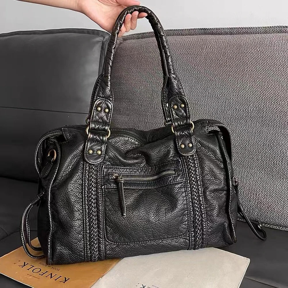 Jeoara - Vintage leather tote bag