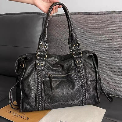 Jeoara - Vintage leather tote bag