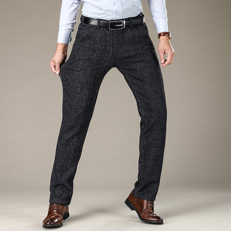 Stretch slim casual trousers - Thomas