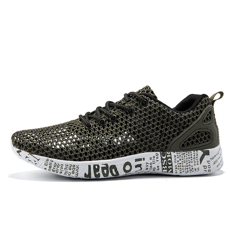Breathable men's shoes with mesh design and urban sole - Aksel