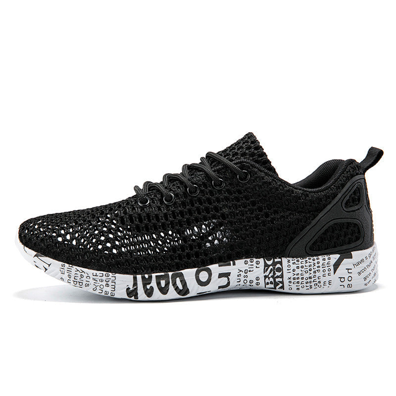 Breathable men's shoes with mesh design and urban sole - Aksel