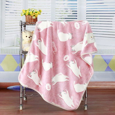 Pet fleece blanket