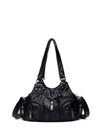 Taranta - Black studded shoulder bag