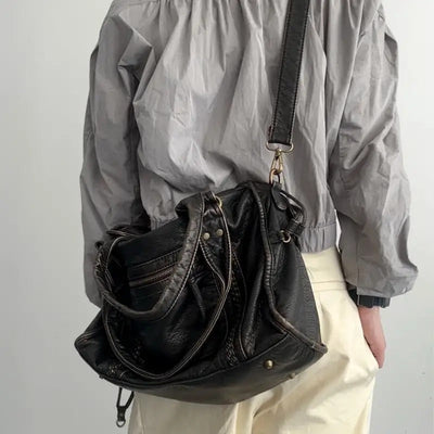 Jeoara - Vintage leather tote bag