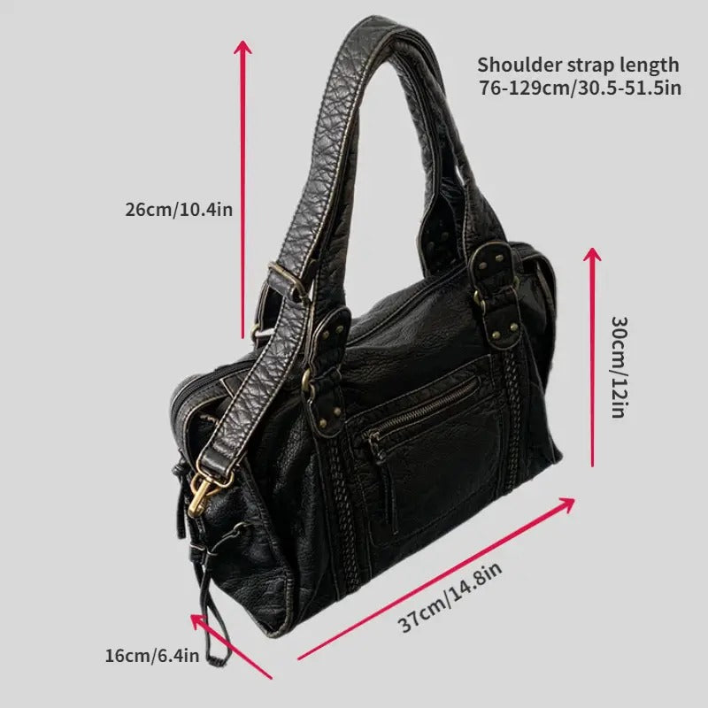 Jeoara - Vintage leather tote bag