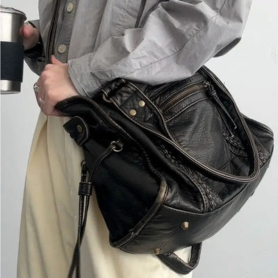 Jeoara - Vintage leather tote bag