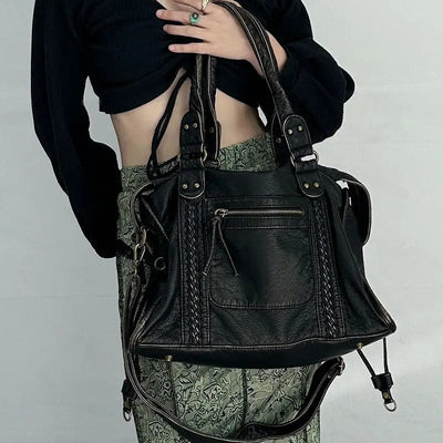 Jeoara - Vintage leather tote bag
