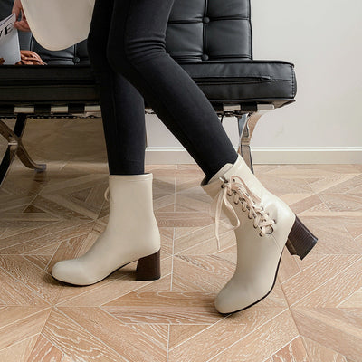 Vintage lace-up ankle boots - Nova