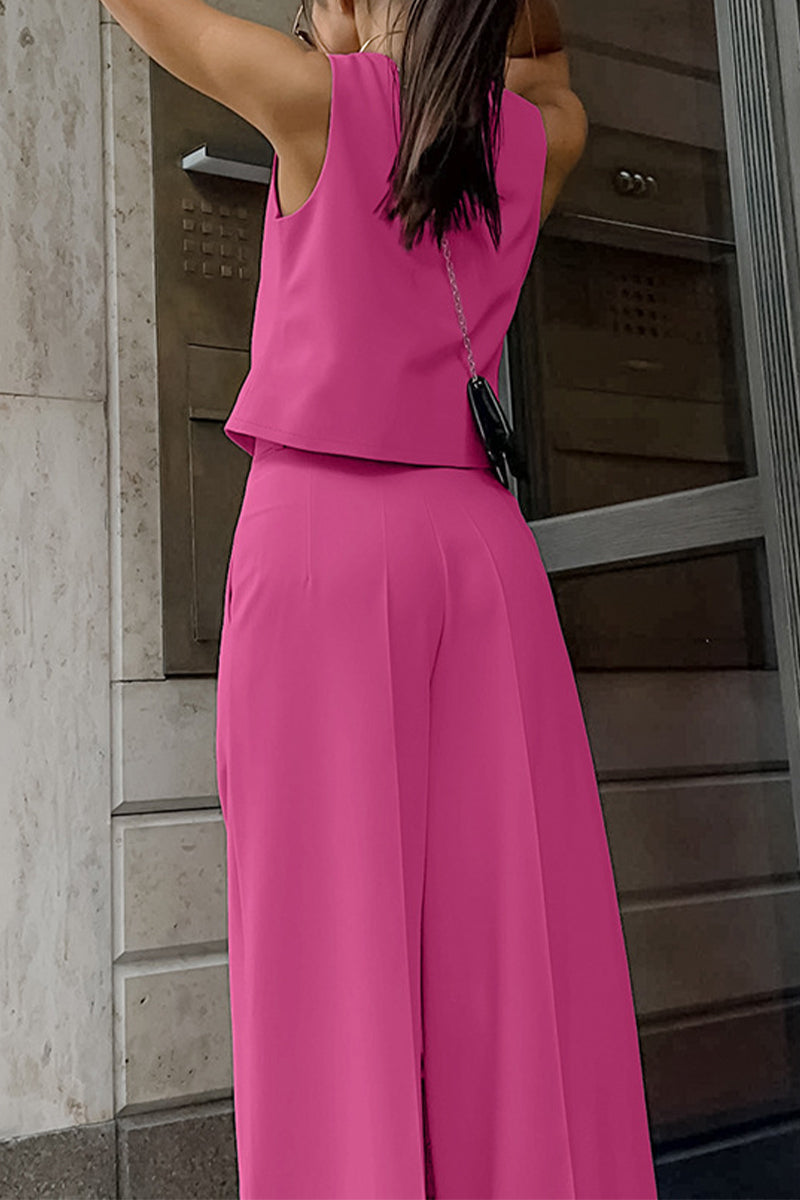 Kenny - Two-piece sleeveless business casual ensemble