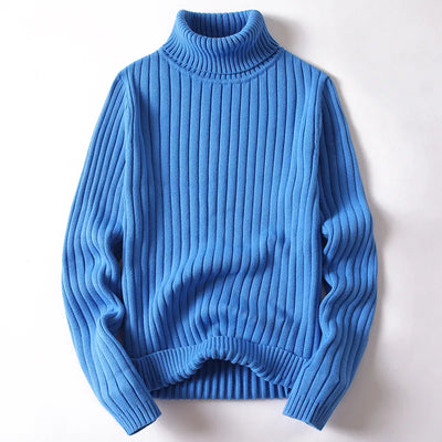 Sander - Turtleneck jumper man plain & striped