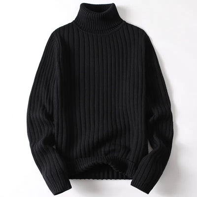 Sander - Turtleneck jumper man plain & striped