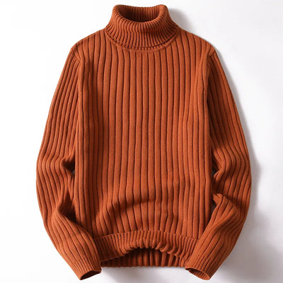 Sander - Turtleneck jumper man plain & striped