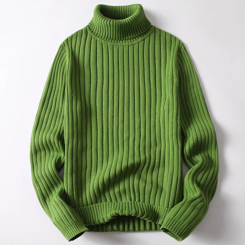 Sander - Turtleneck jumper man plain & striped