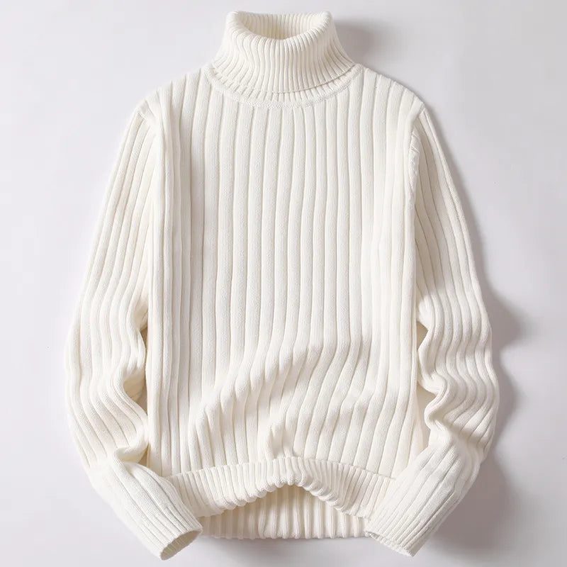 Sander - Turtleneck jumper man plain & striped