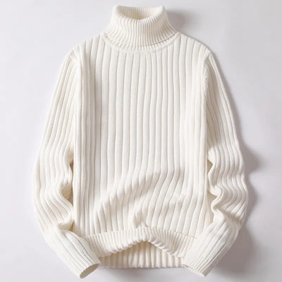 Sander - Turtleneck jumper man plain & striped