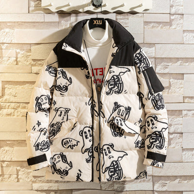 Printed quilted jacket - Mauro
