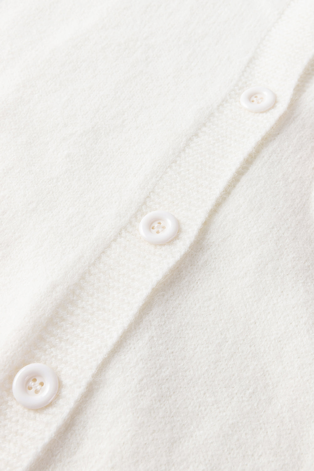 Women's Knit Button Cardigan with 3D Floral Appliqué - Eloria