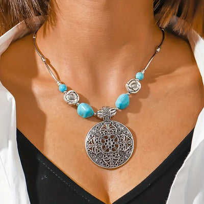 Silver Serenity Boho necklace