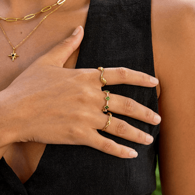 Gold Wave Ring