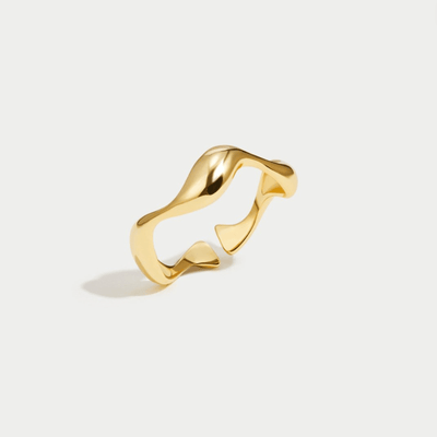 Gold Wave Ring