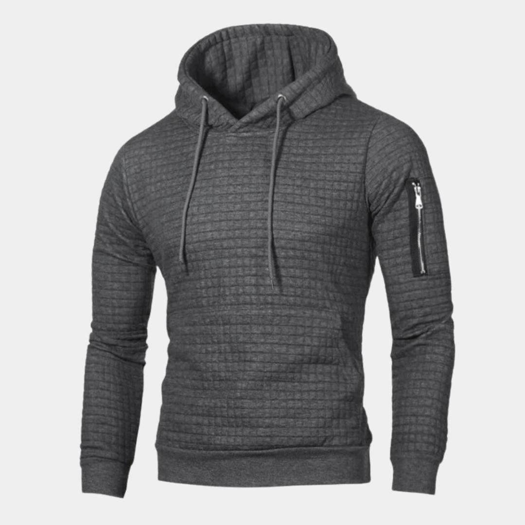 Zack - Trendy soft men's hooded jumper