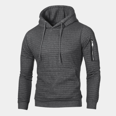 Zack - Trendy soft men's hooded jumper