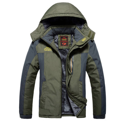 Men's waterproof lined jacket with hood - Cavalieri