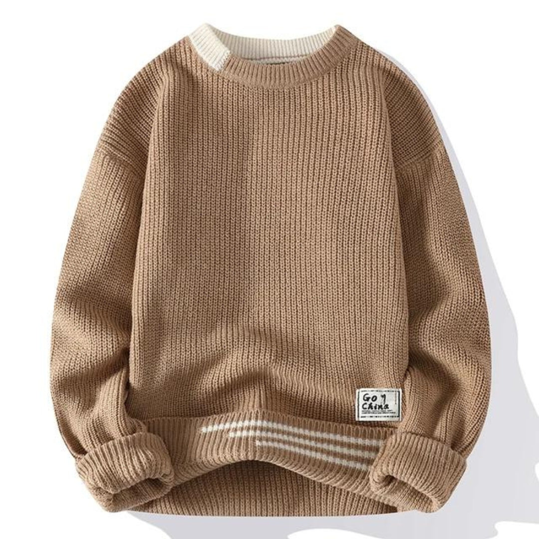 Soft knitted jumper for men