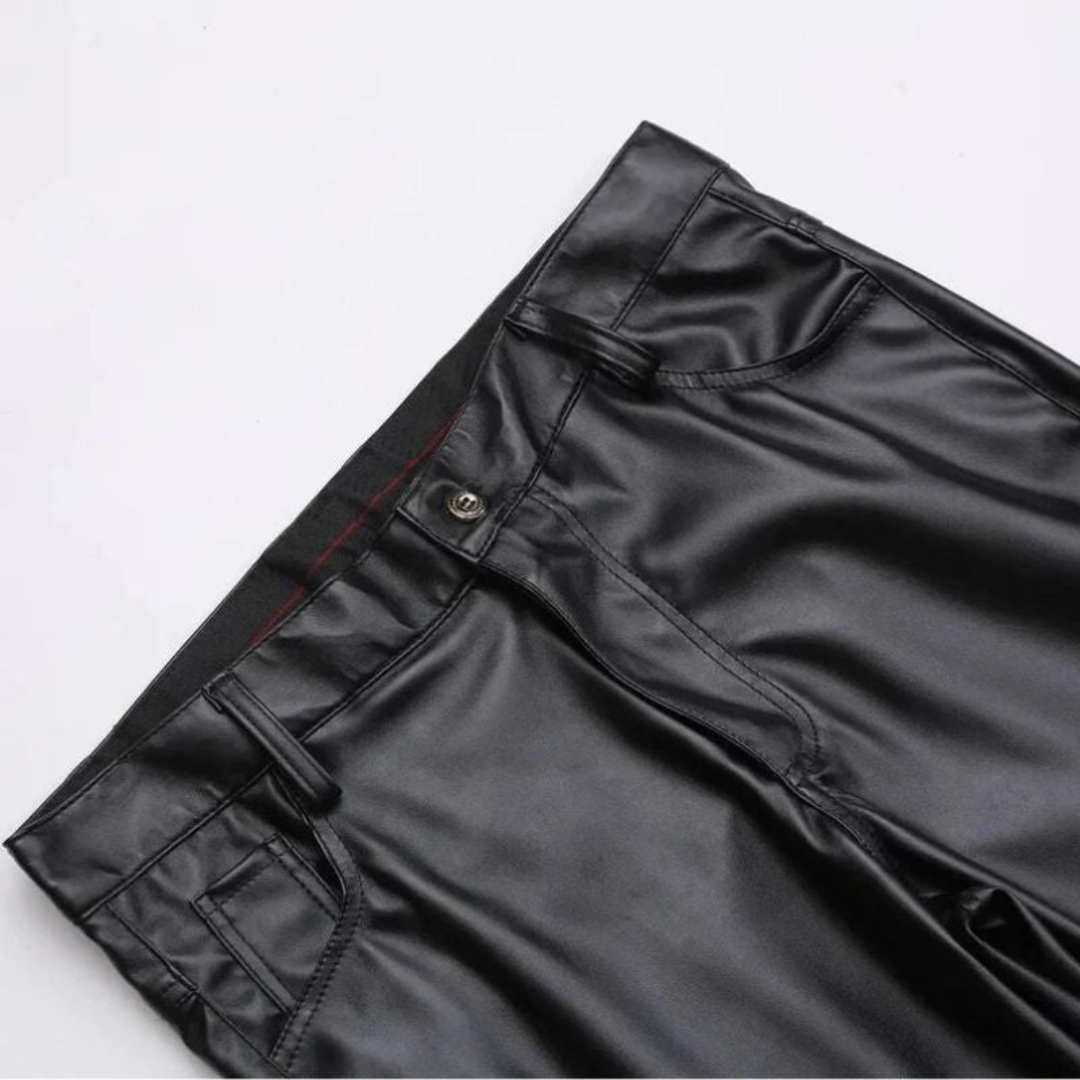 Carl - High-quality stretch leather trousers