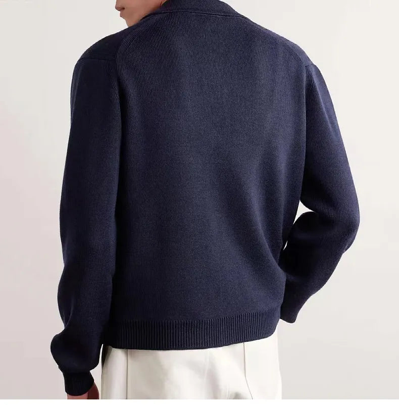 Beau - Herren Strickjacke mit aufgesetzten Taschen